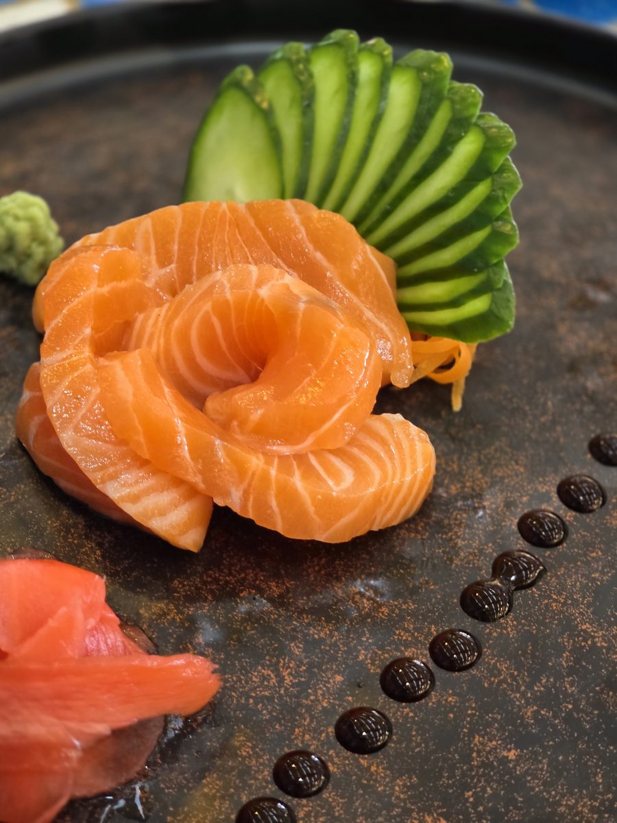 Salmon sashimi